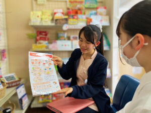 何でも話しやすいと言っていただける、管理栄養士を目指しています！